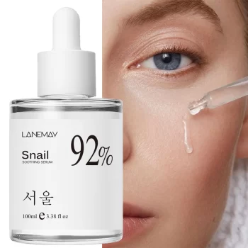 Snail Soothing Facial Essence 100ml 92% Hydrating Serum for Face with Snail Secretion Filtrate for Dull Skin & Fine Lines, Korean Skin Care 1