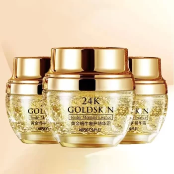 3 Pieces 24K Gold Snail Collagen Cream, Illuminating & Lifting, Reduces Wrinkles & Fine Lines, Control Moisturizing Facial Beauty Skin Care Products 1