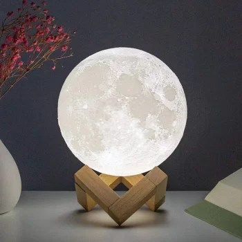 Moon Lamp 8cm LED Night Light Battery Powered With Stand, Starry Lamp, Bedroom Decor Night Lights Kids Gift Moon Lamp, Moon Lamp Galaxy 6