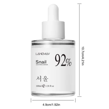 Snail Soothing Facial Essence 100ml 92% Hydrating Serum for Face with Snail Secretion Filtrate for Dull Skin & Fine Lines, Korean Skin Care 6